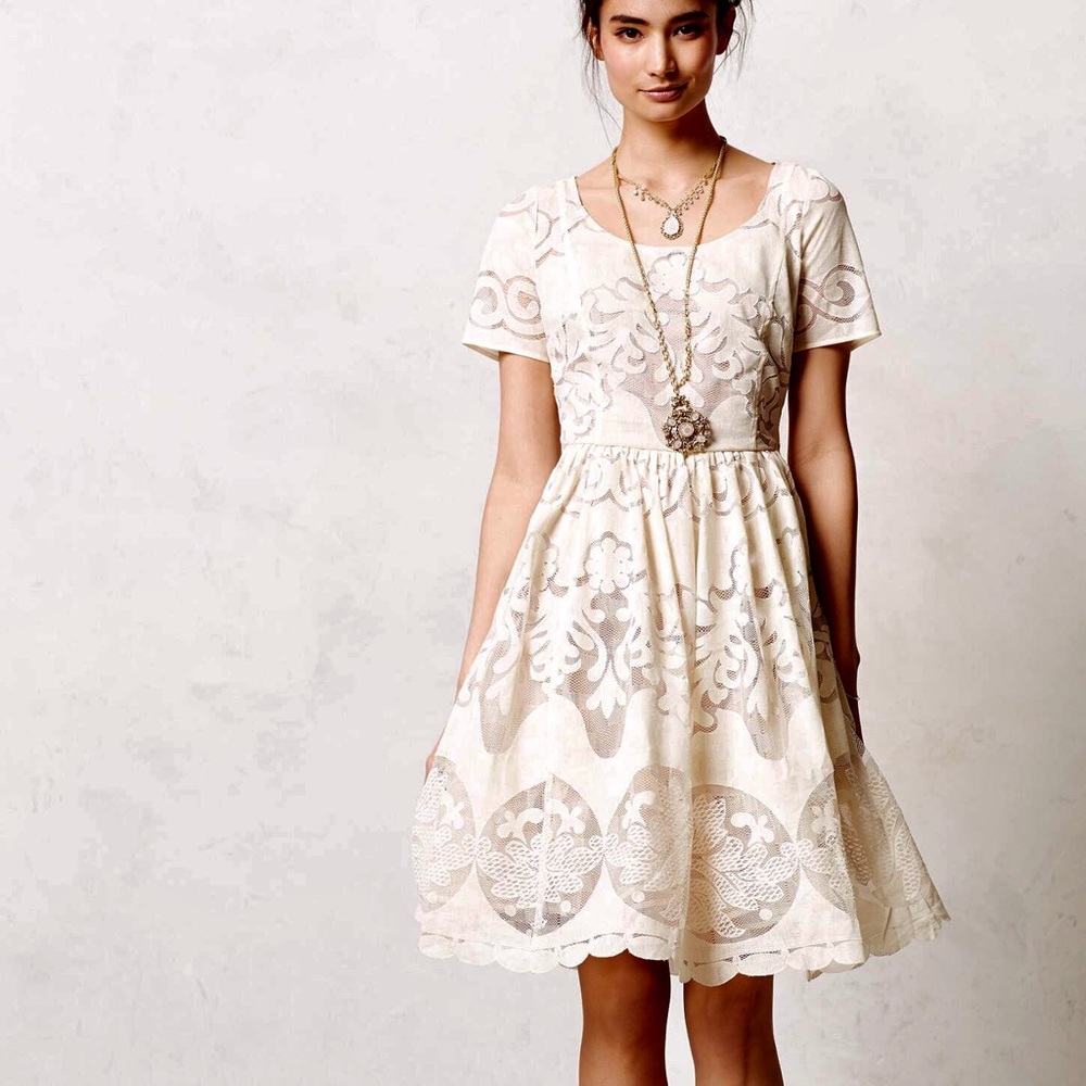 Plenty by Tracy Reese white lace dress